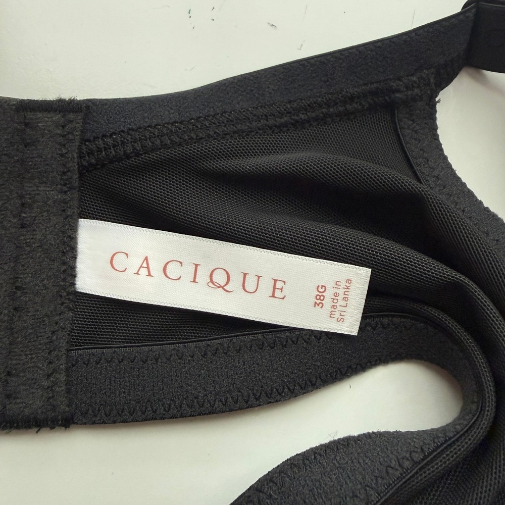 Cacique Black Boost Plunge T-Shirt Bra NWT Size 38G - Picture 8 of 10